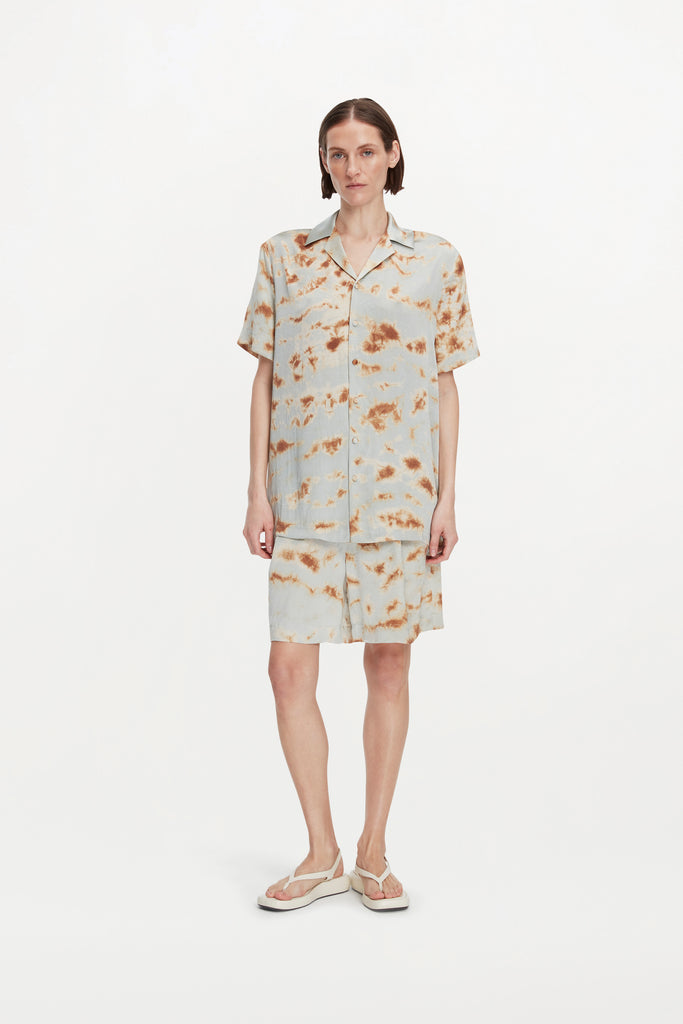 LAZARUS SHORTS ( MARBLE BRONZE BLUE )