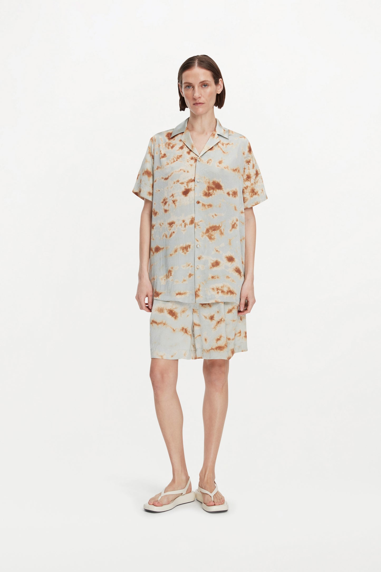 OTTO SHIRT ( MARBLE BRONZE BLUE )