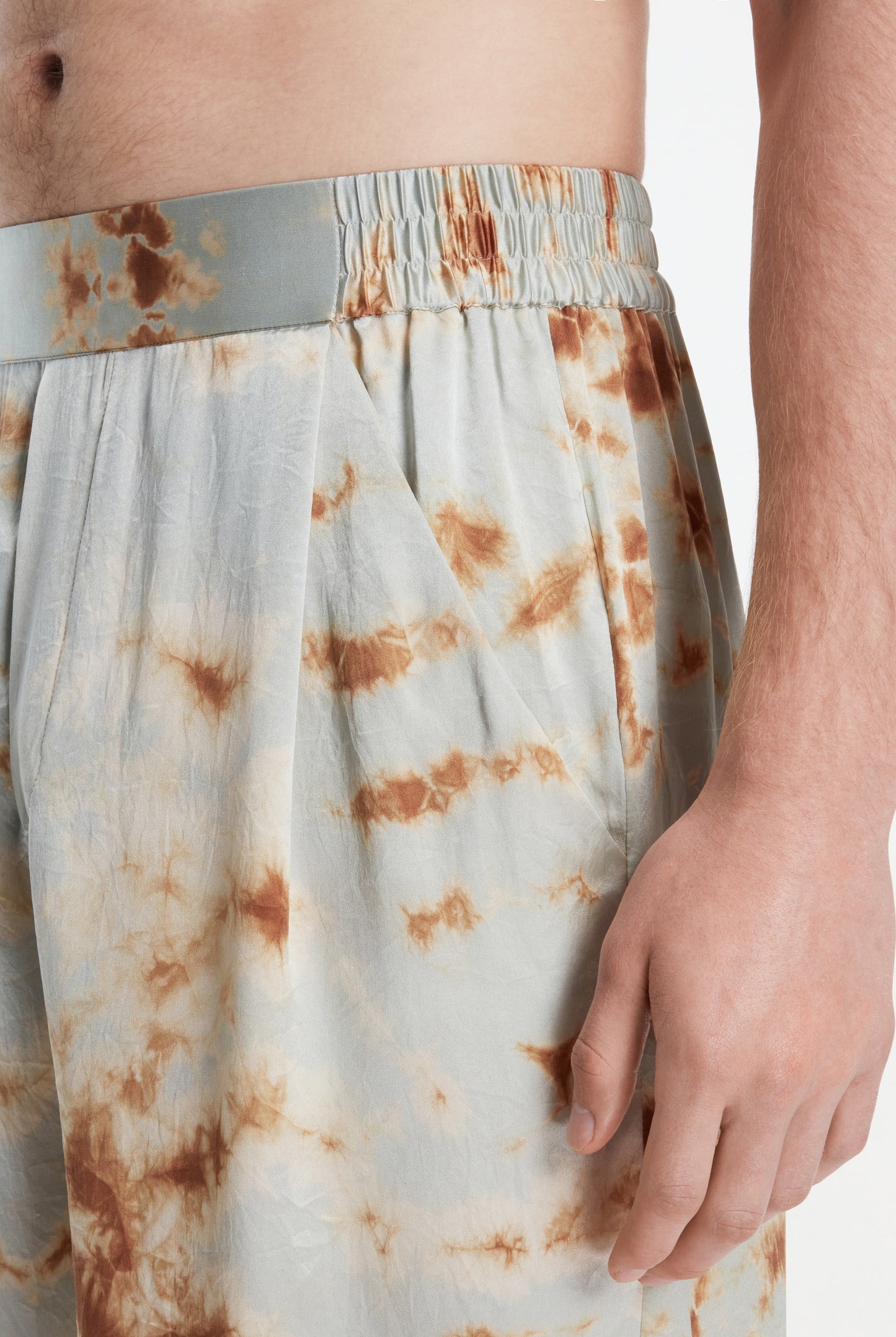 LAZARUS SHORTS ( MARBLE BRONZE BLUE )