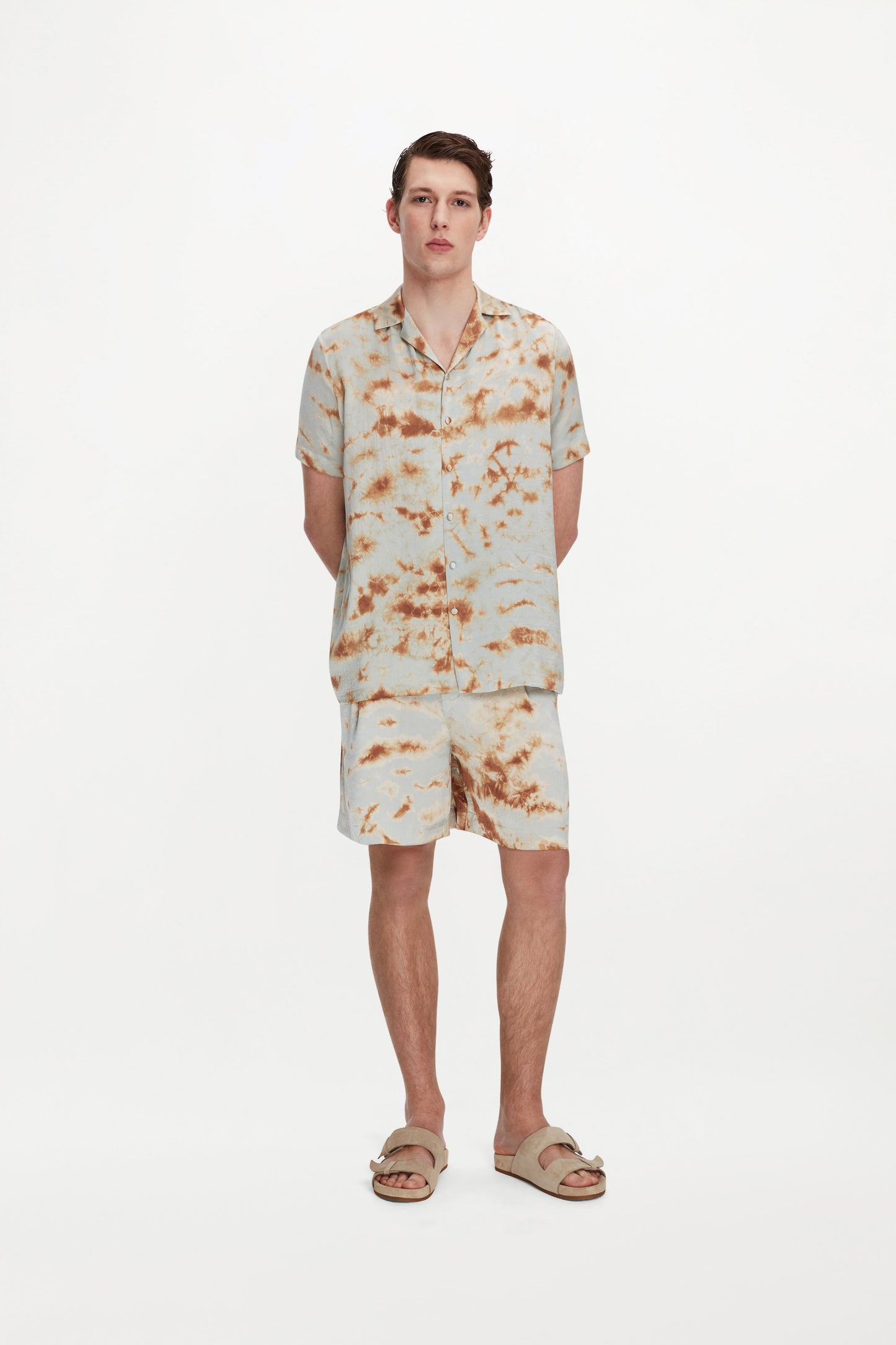 OTTO SHIRT ( MARBLE BRONZE BLUE )