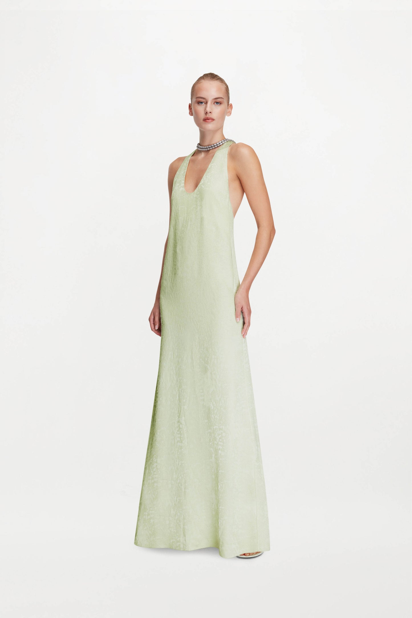 HESPERA DRESS ( GLASS JADE )