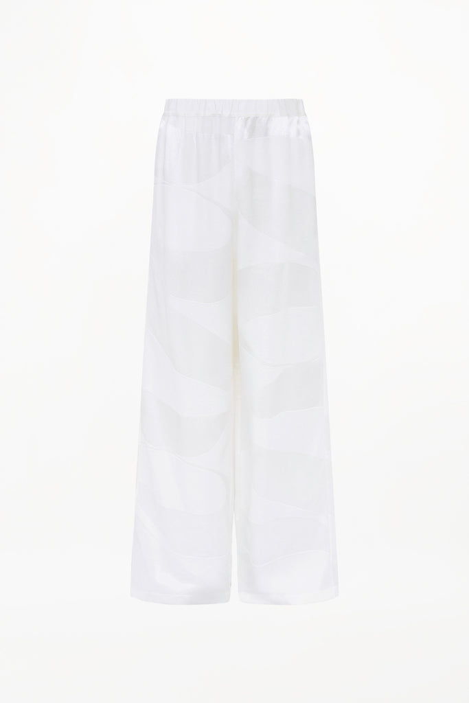 CLEMENT TROUSERS ( IVORY MONOGRAM )