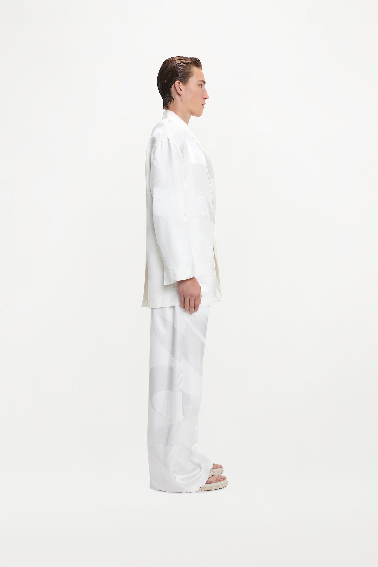 CLEMENT TROUSERS ( IVORY MONOGRAM )