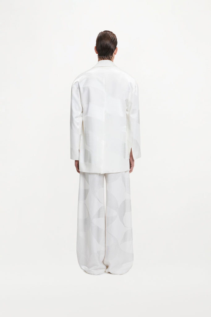 CLEMENT TROUSERS ( IVORY MONOGRAM )