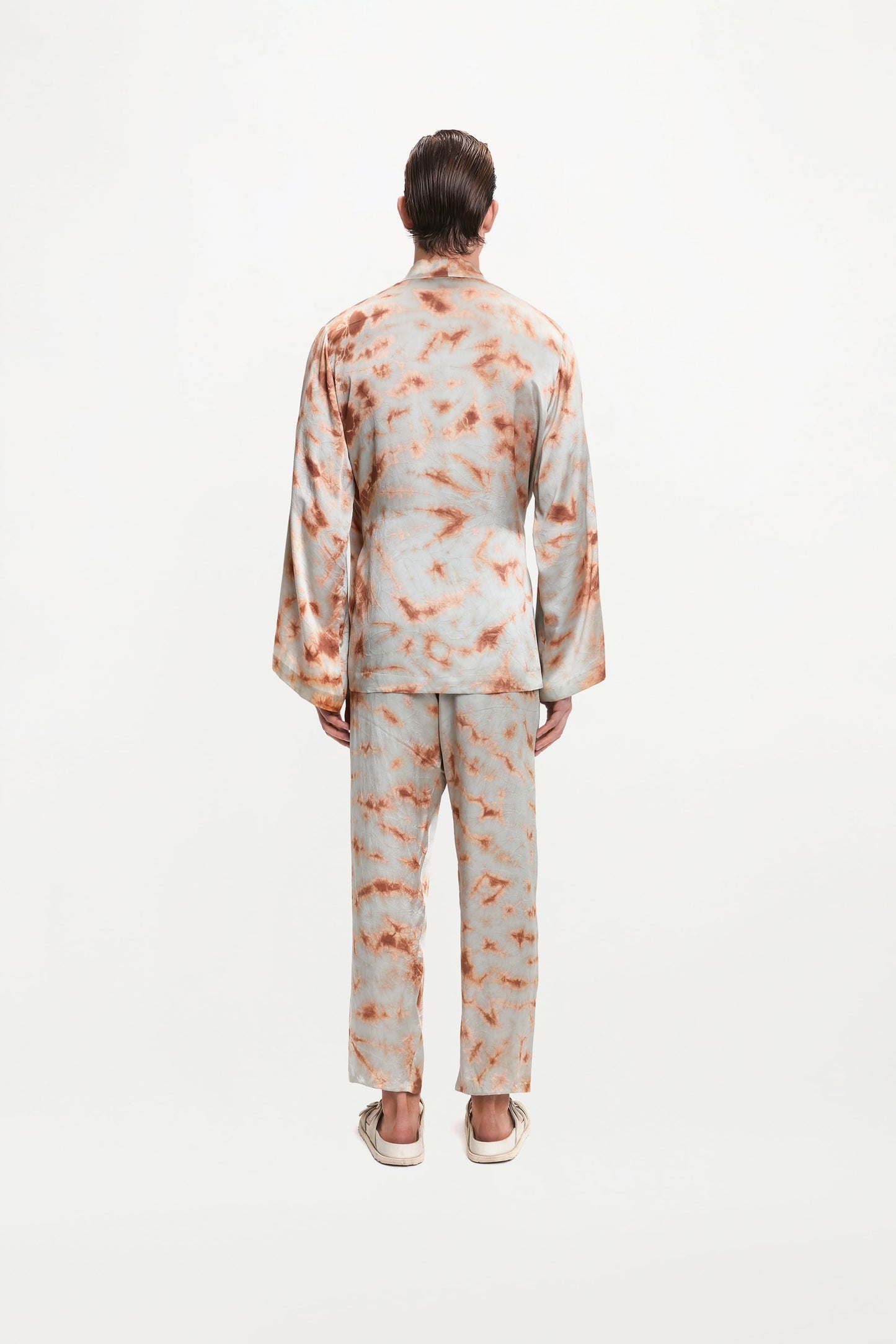 TAO TROUSERS ( MARBLE BRONZE BLUE )