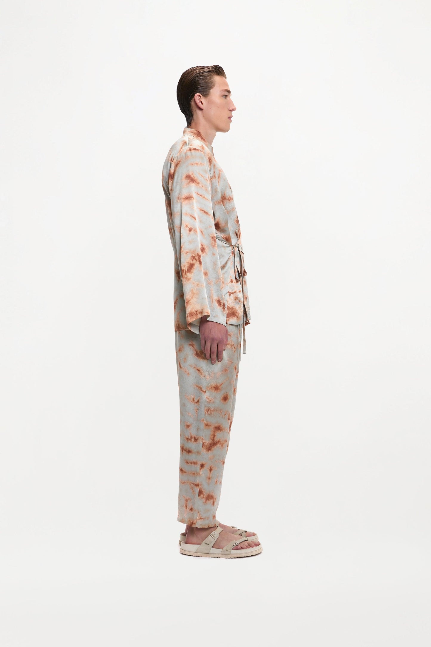 TAO TROUSERS ( MARBLE BRONZE BLUE )
