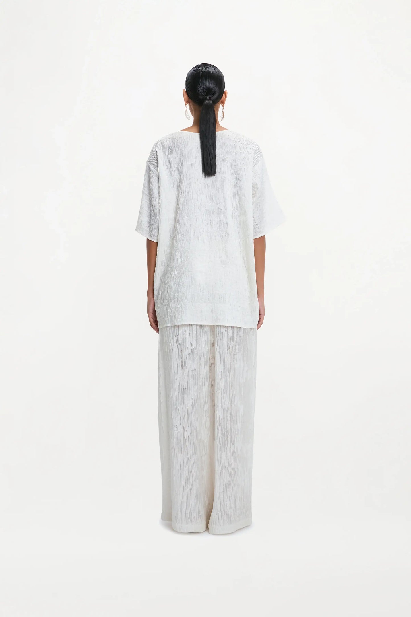 CLEMENT TROUSERS ( IVORY SILK )