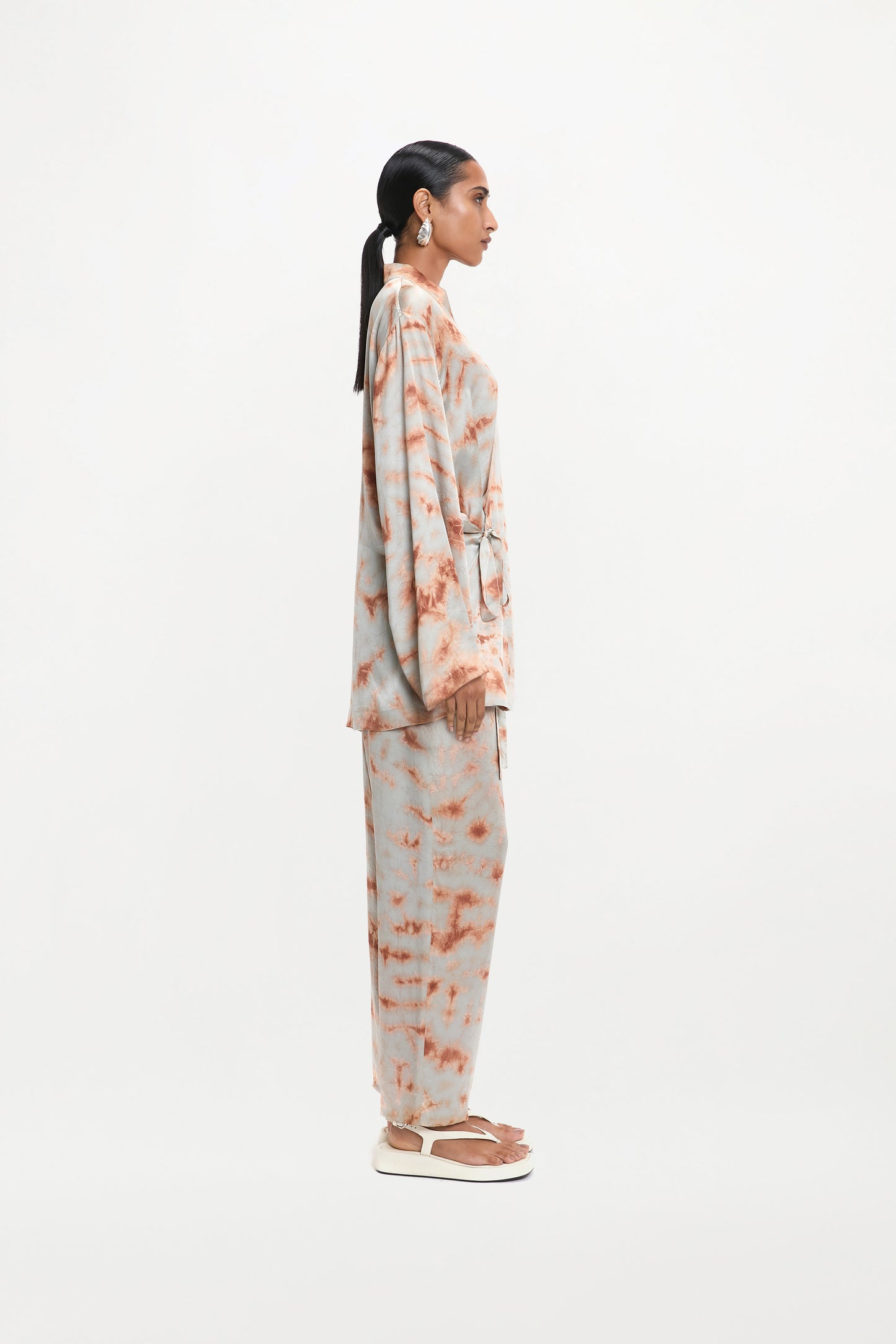 TAO TROUSERS ( MARBLE BRONZE BLUE )
