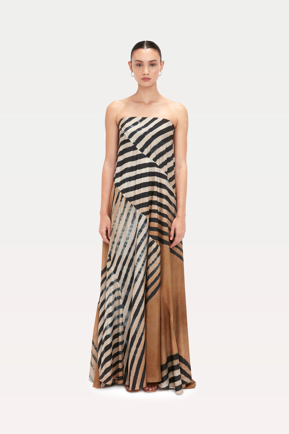 Elora Dress ( Habotai Zebra )