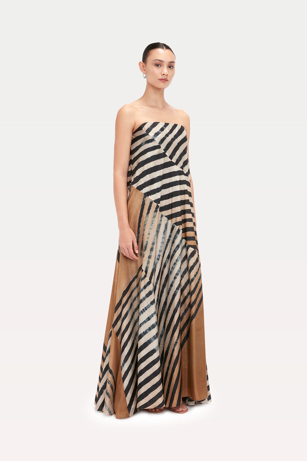 Elora Dress ( Habotai Zebra )