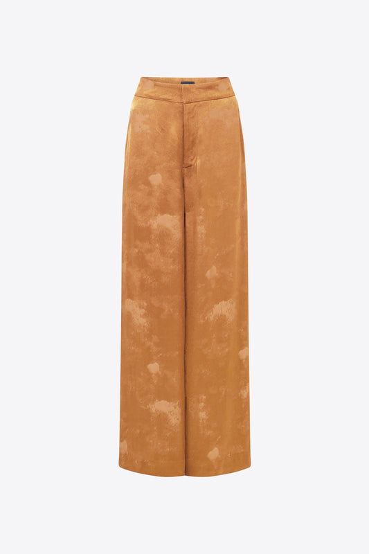 Avra Trousers Patina Jacquard - Tobacco Dunes