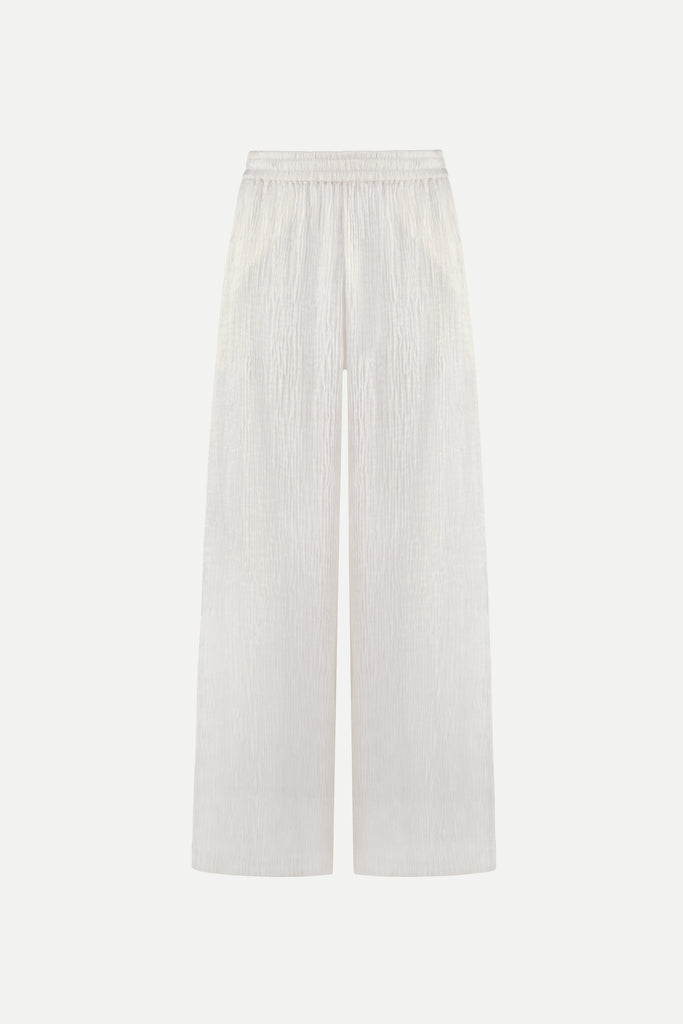 CLEMENT TROUSERS ( IVORY SILK )
