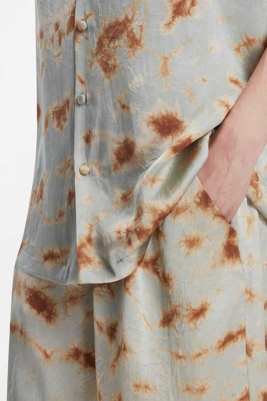 LAZARUS SHORTS - MARBLE BRONZE BLUE