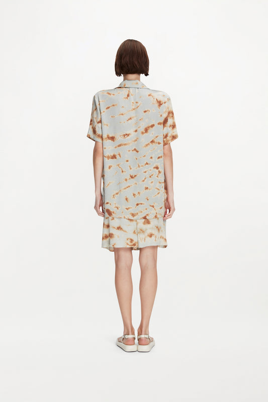 OTTO SHIRT - MARBLE BRONZE BLUE