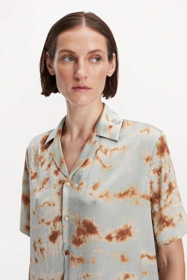 OTTO SHIRT ( MARBLE BRONZE BLUE )