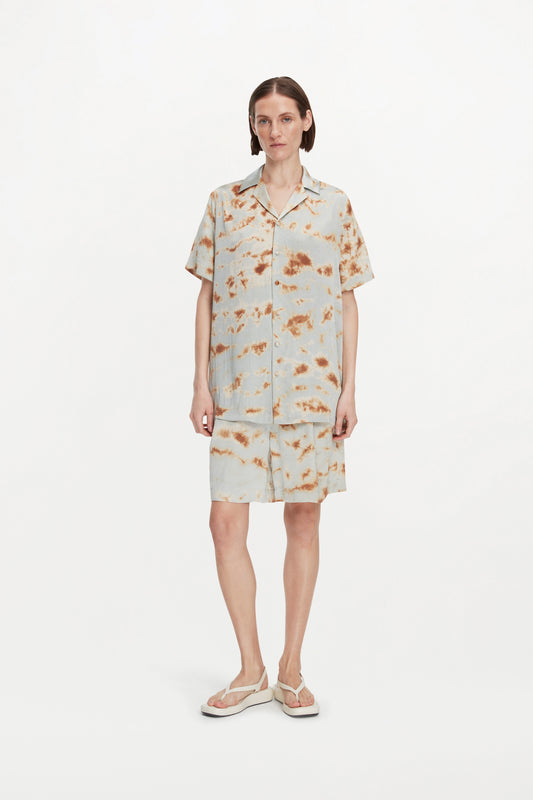 OTTO SHIRT ( MARBLE BRONZE BLUE )