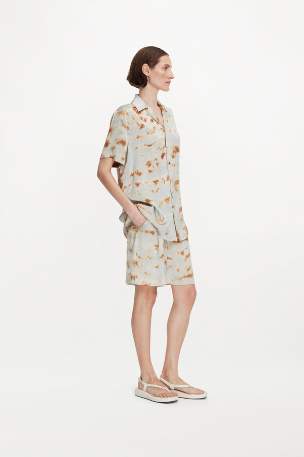 LAZARUS SHORTS ( MARBLE BRONZE BLUE )