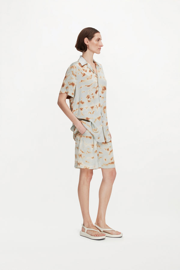 OTTO SHIRT ( MARBLE BRONZE BLUE )