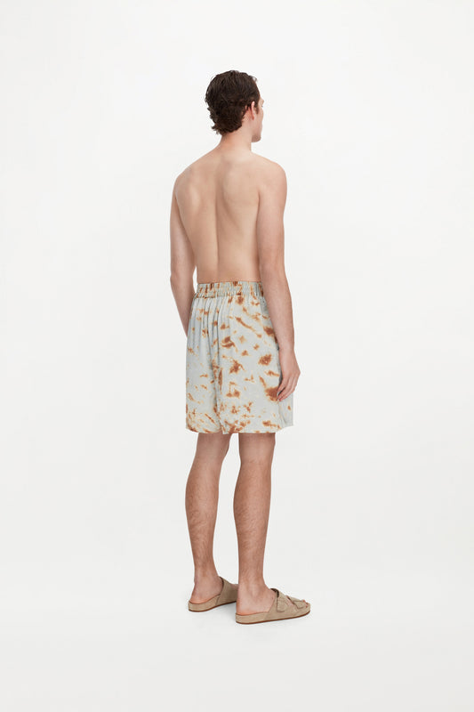LAZARUS SHORTS ( MARBLE BRONZE BLUE )