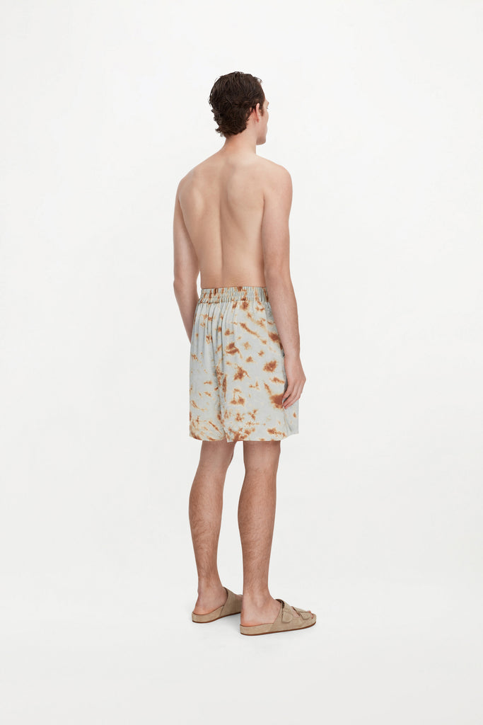 LAZARUS SHORTS ( MARBLE BRONZE BLUE )