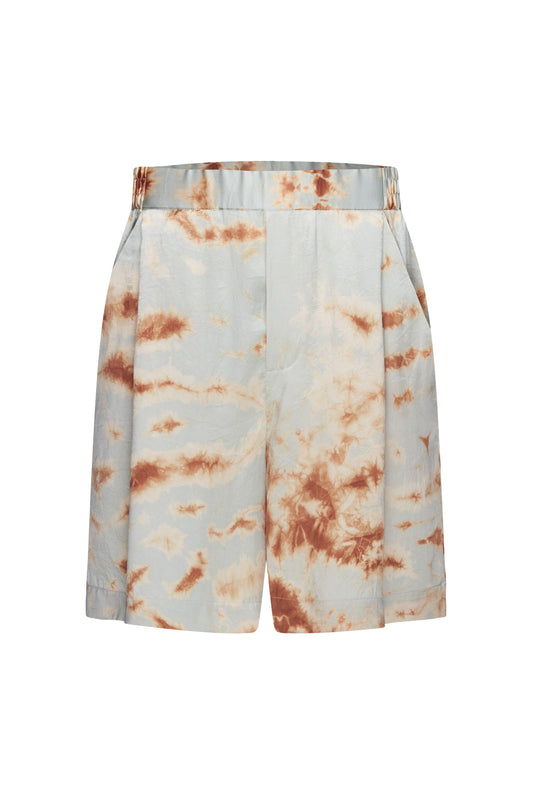 LAZARUS SHORTS - MARBLE BRONZE BLUE