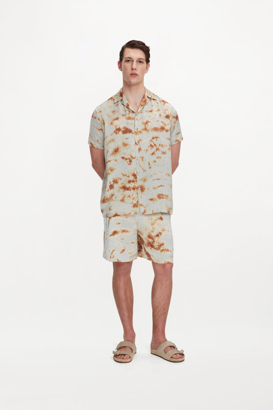 OTTO SHIRT - MARBLE BRONZE BLUE