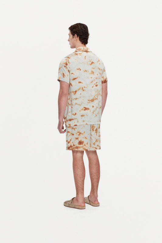 OTTO SHIRT - MARBLE BRONZE BLUE