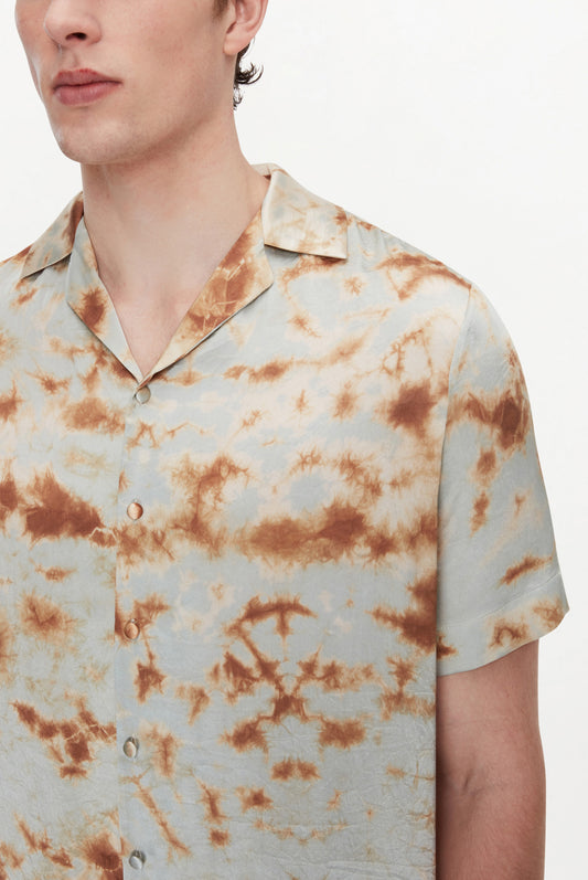 OTTO SHIRT ( MARBLE BRONZE BLUE )