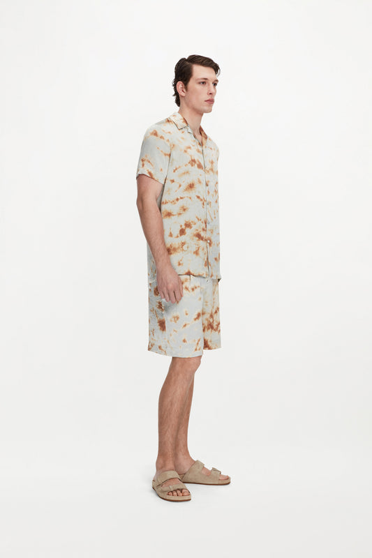 OTTO SHIRT ( MARBLE BRONZE BLUE )