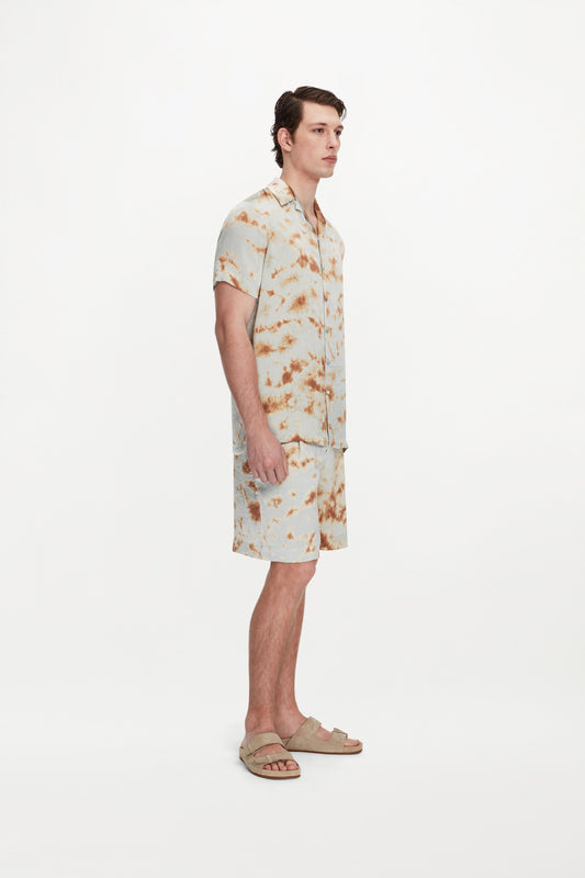 OTTO SHIRT - MARBLE BRONZE BLUE