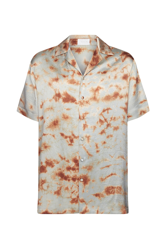 OTTO SHIRT - MARBLE BRONZE BLUE