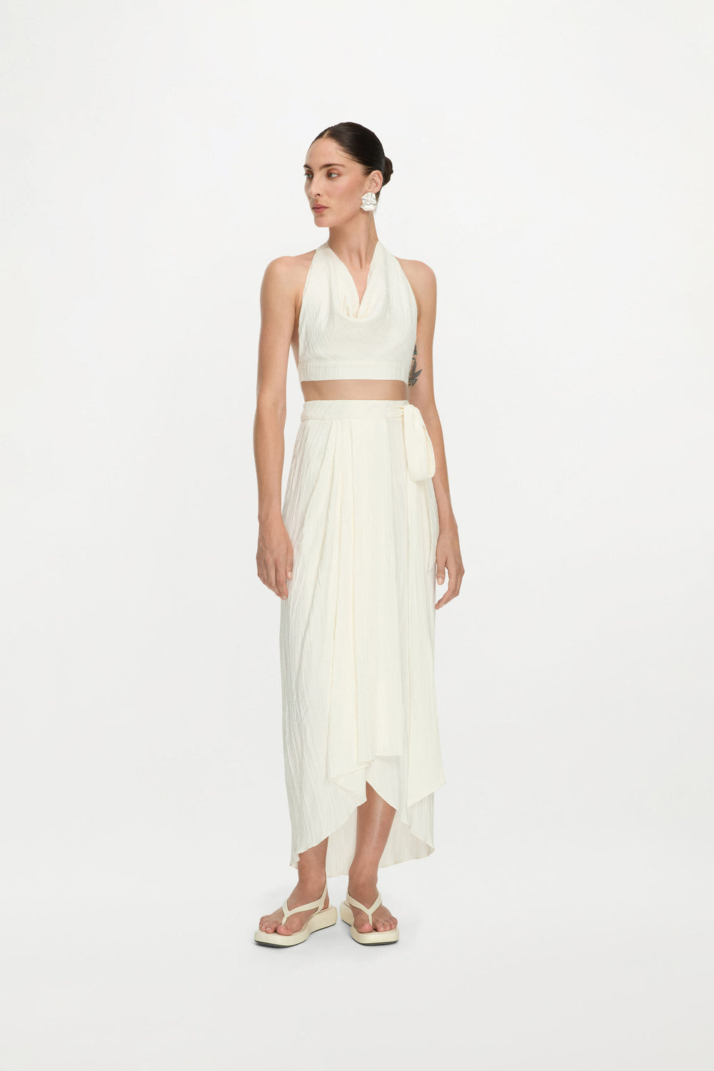 AYLA SKIRT ( WHITE CLAY )