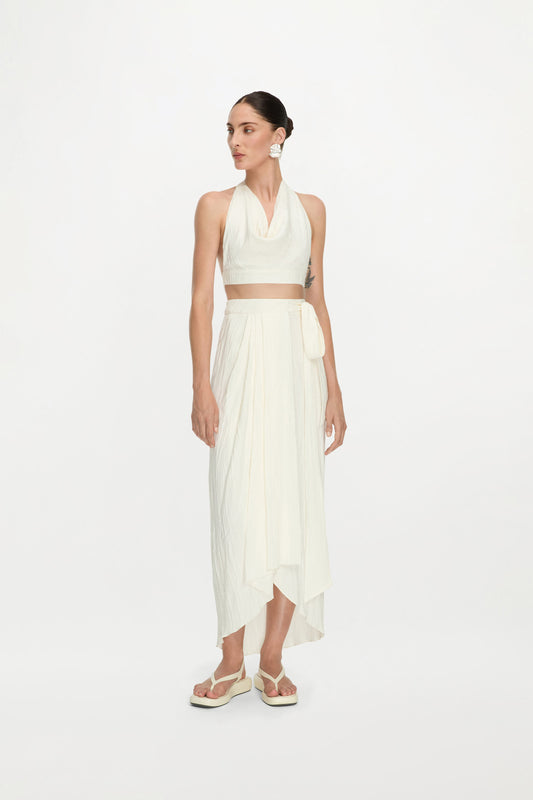 AYLA SKIRT ( WHITE CLAY )