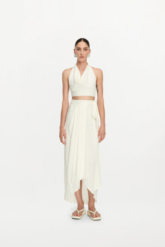 AYLA SKIRT ( WHITE CLAY )