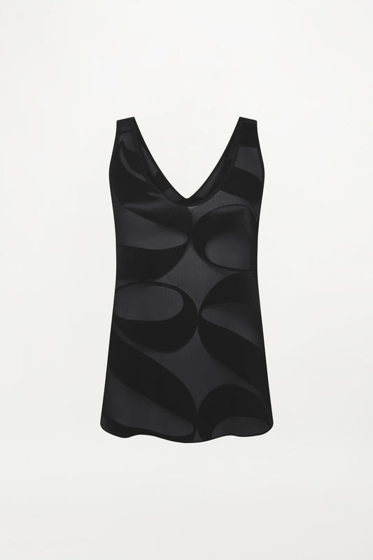 MIRA TOP ( OBSIDIAN OPAL )