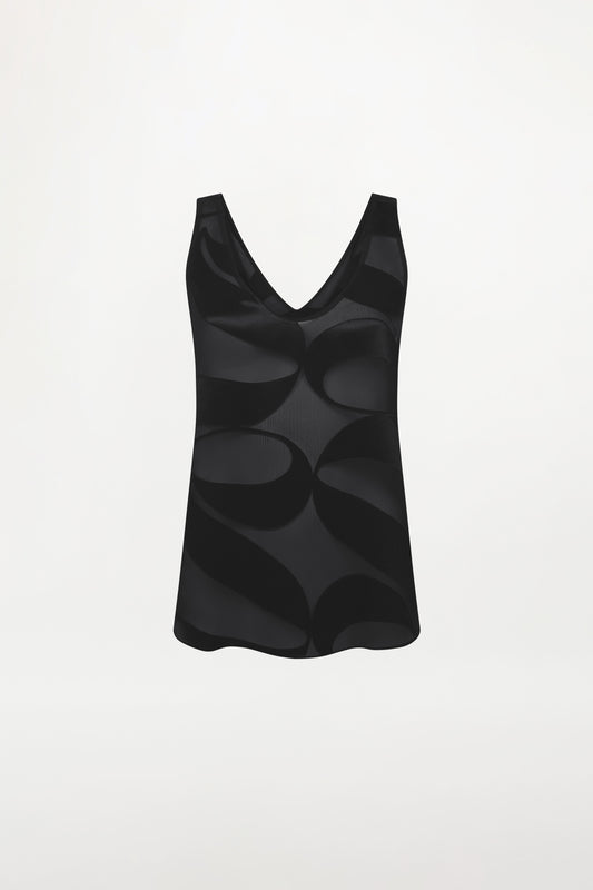 MIRA TOP ( OBSIDIAN OPAL )