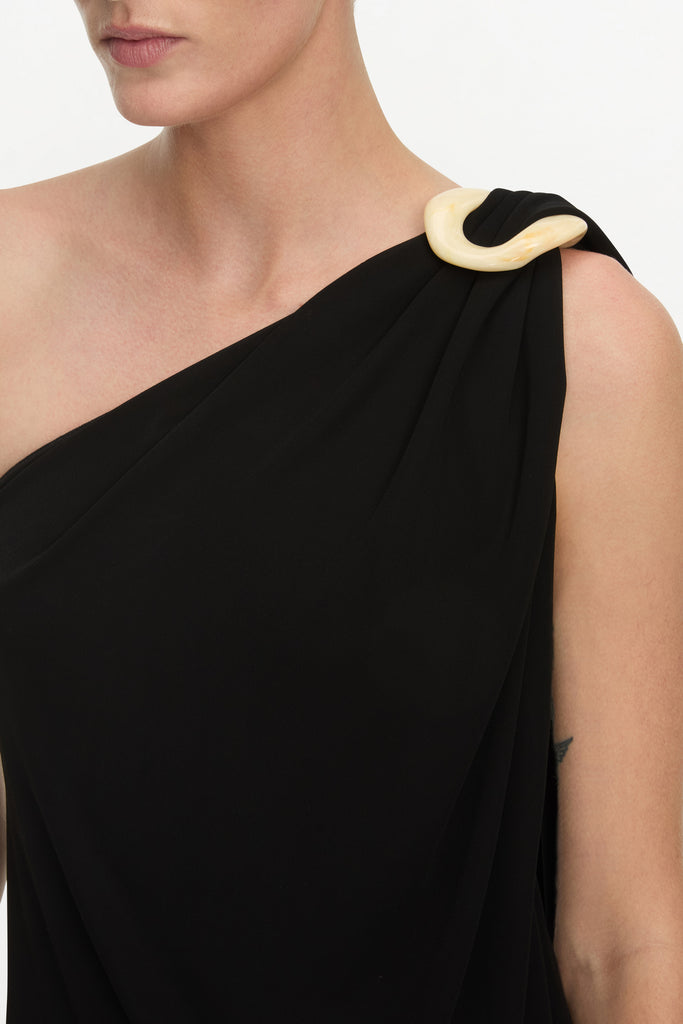 RANIA DRESS ( BLACK W/ BONE )