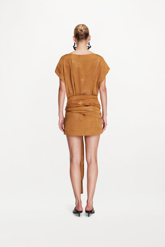 FIRA DRESS ( TOBACCO DUNES )