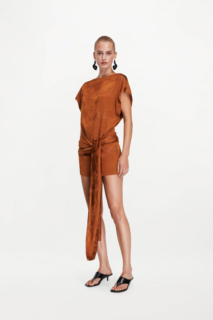 FIRA DRESS ( TOBACCO DUNES )