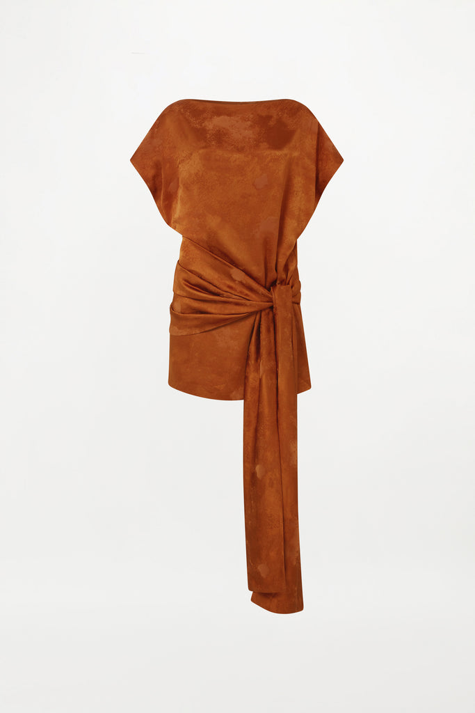 FIRA DRESS ( TOBACCO DUNES )
