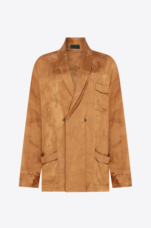 Gilbert Jacket Patina Jacquard - Tobacco Dunes