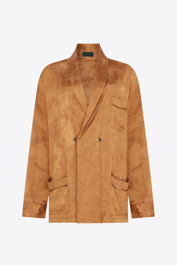 Gilbert Jacket Patina Jacquard - Tobacco Dunes
