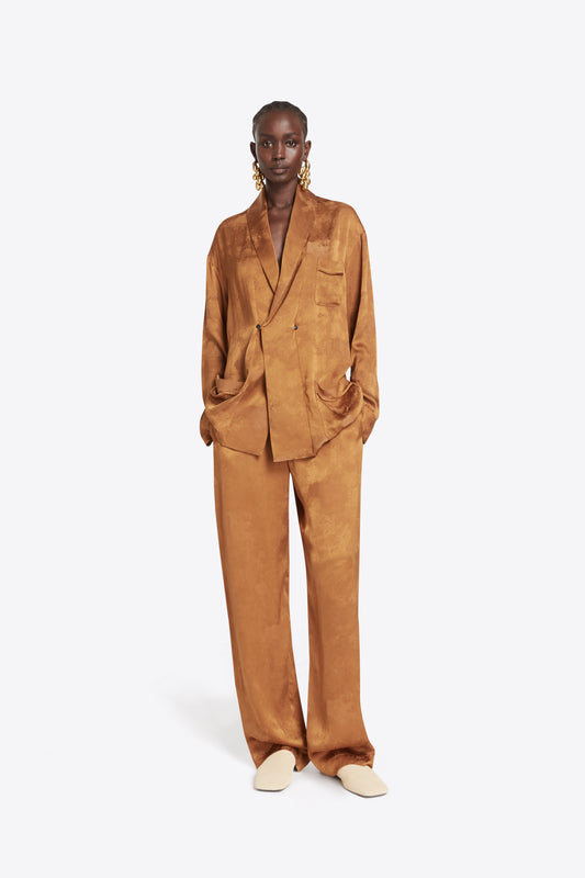 Gilbert Trousers Patina Jacquard - Tobacco Dunes