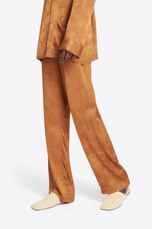 Gilbert Trousers Patina Jacquard - Tobacco Dunes