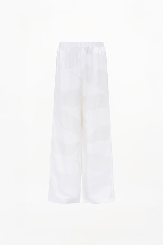 CLEMENT TROUSERS ( IVORY MONOGRAM )