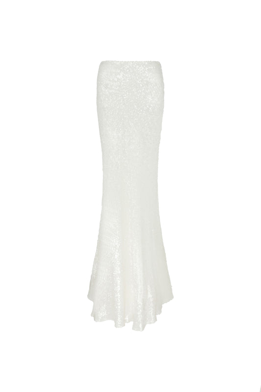 Agnes Skirt - Ivory Sequin