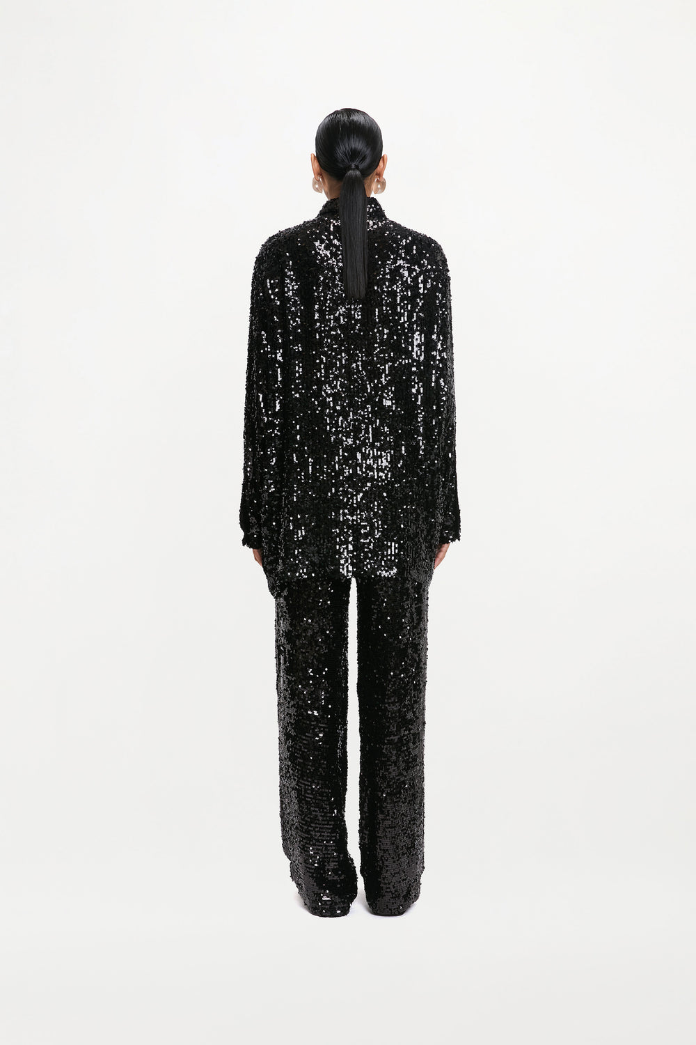CLIO SHIRT ( Black Sequin )
