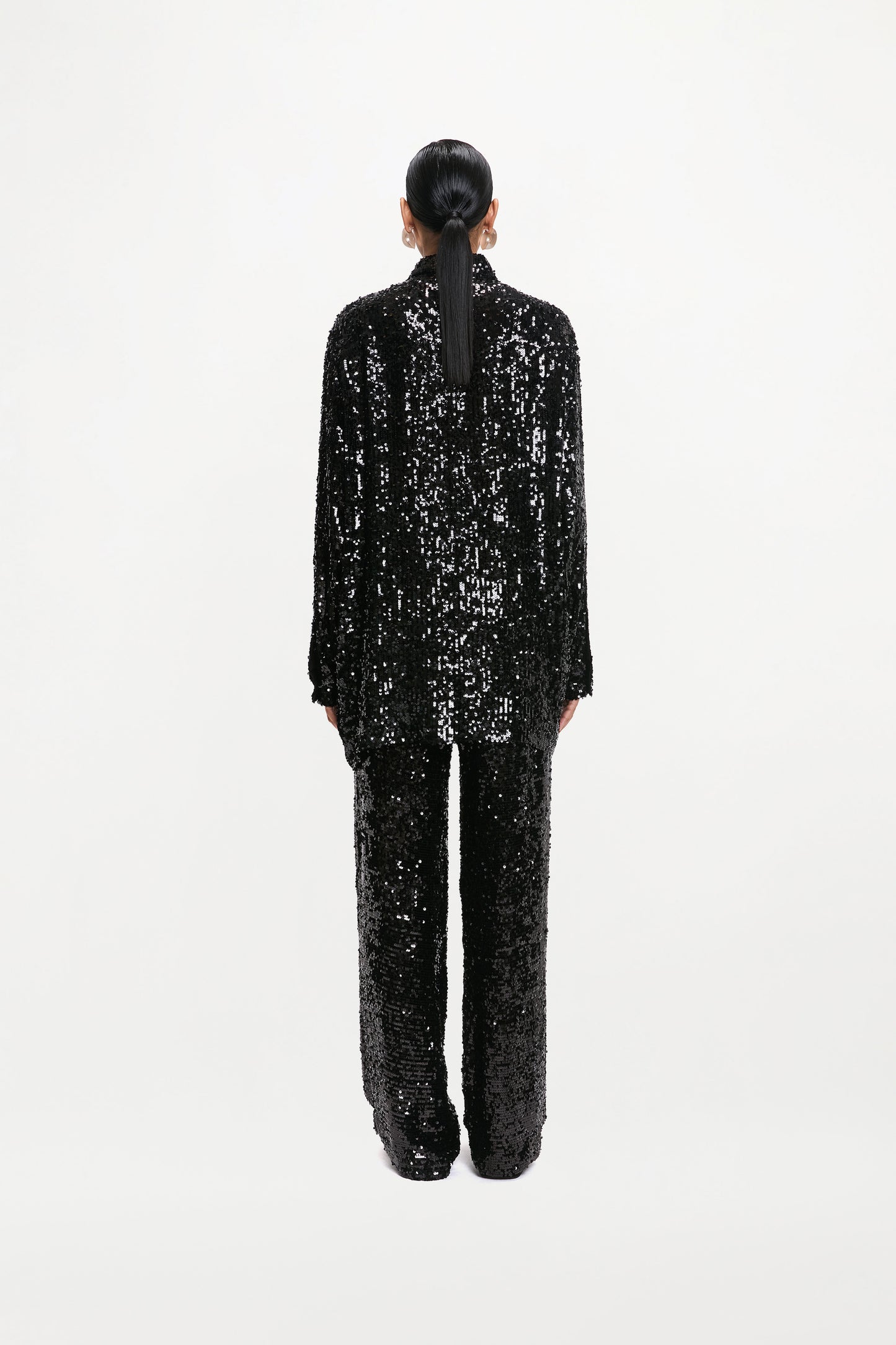 CLIO SHIRT ( Black Sequin )