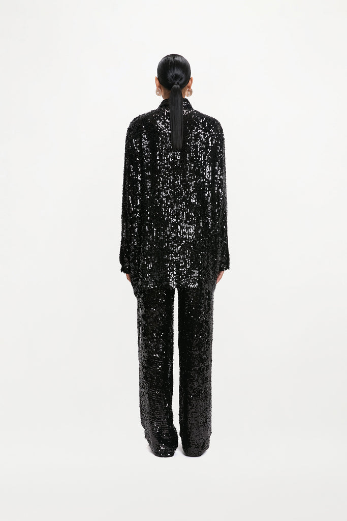 CLIO SHIRT ( Black Sequin )