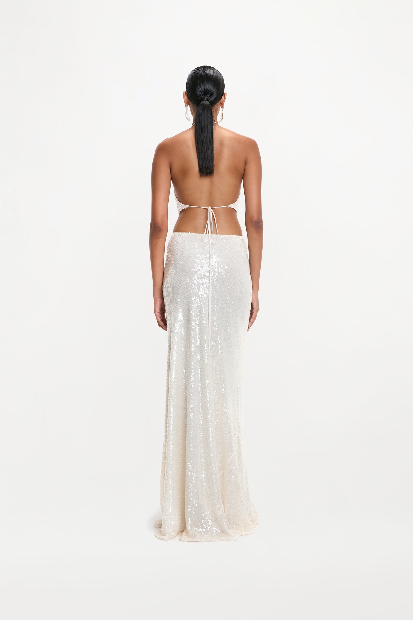 Agnes Skirt - Ivory Sequin